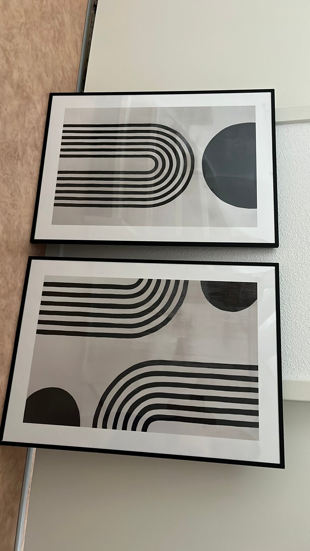 2 wissellijsten met poster, Ophalen