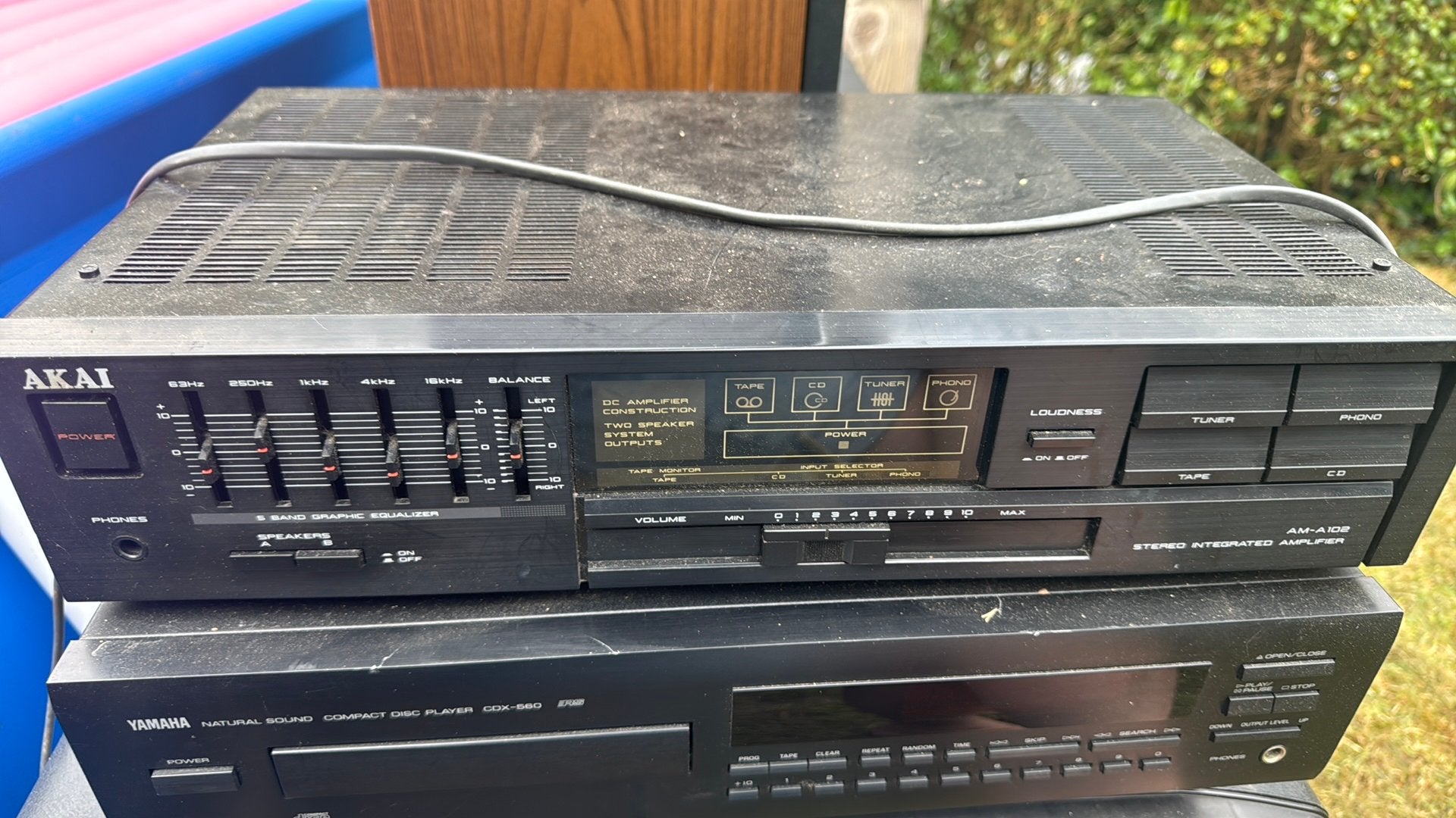 Akai am-a102 vintage stereo versterker, Ophalen, Gebruikt