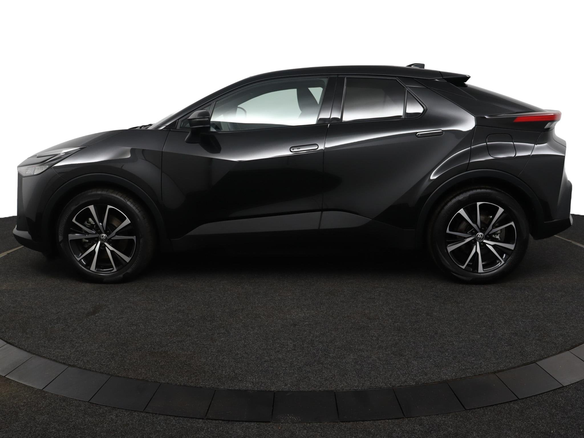 Toyota C-HR 2.0 Plug-in Hybrid 220 Dynamic | Stoel en Stuurv, Auto's, 4 cilinders, Zwart, Bedrijf, Grijs