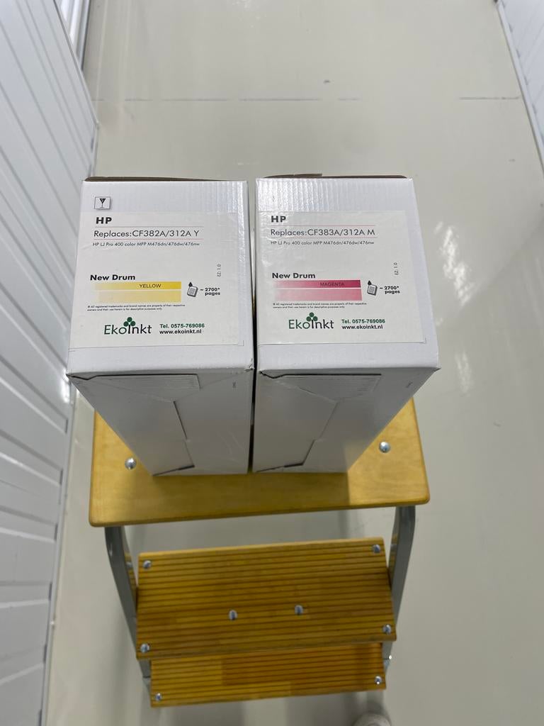 EkoInkt HP CF382A/312A Y & CF383A/312A M Drums (Nieuw), All-in-one, Ophalen of Verzenden, Laserprinter, Nieuw