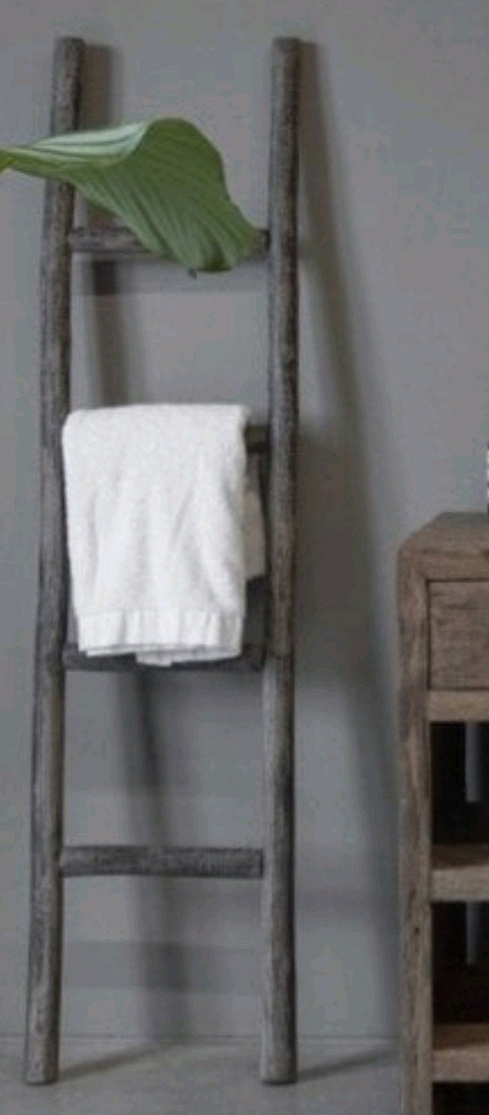 Houten ladder sober, landelijk, Huis en Inrichting, Woonaccessoires | Overige, Ophalen of Verzenden