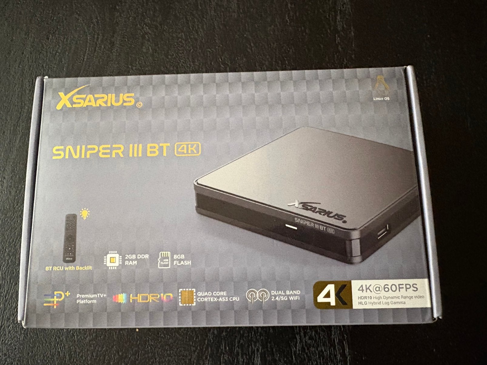✅Xsarius Sniper 3 BT - 4K Linux OTT Mediastreamer, Audio, Tv en Foto, Decoders en Harddiskrecorders, Ophalen of Verzenden, Nieuw