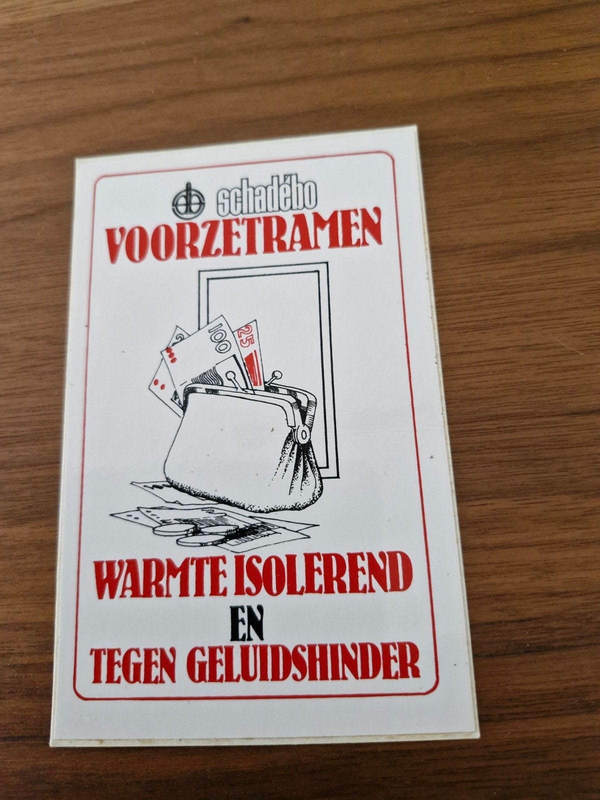 10889  Schadebo Voorzetramen Sticker - Warmte & Geluid, Ophalen of Verzenden, Gebruikt, Overige typen