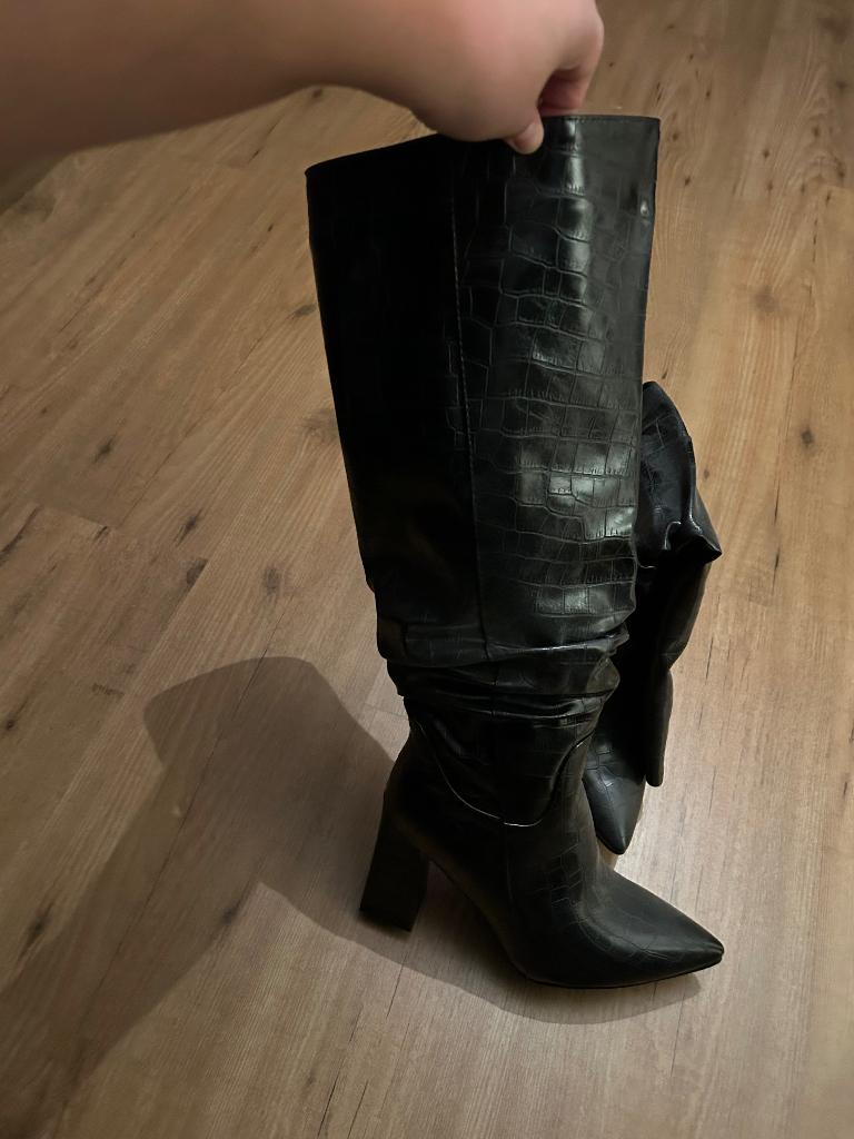 Klassiek en elegante laarzen, Zwart, Lage of Enkellaarzen, Nieuw, Ophalen of Verzenden