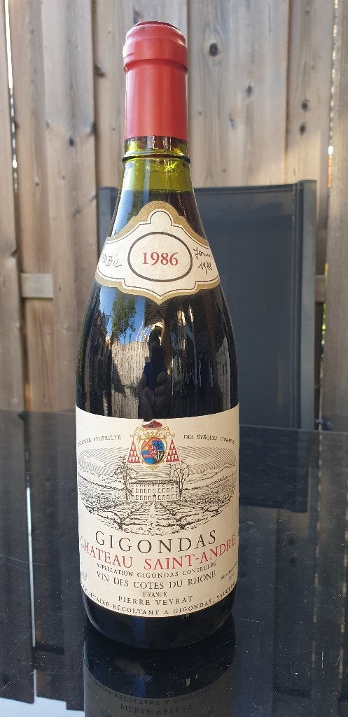 Gigondas Chateau Saint Andre 1986, Frankrijk, Nieuw, Ophalen of Verzenden, Rode wijn