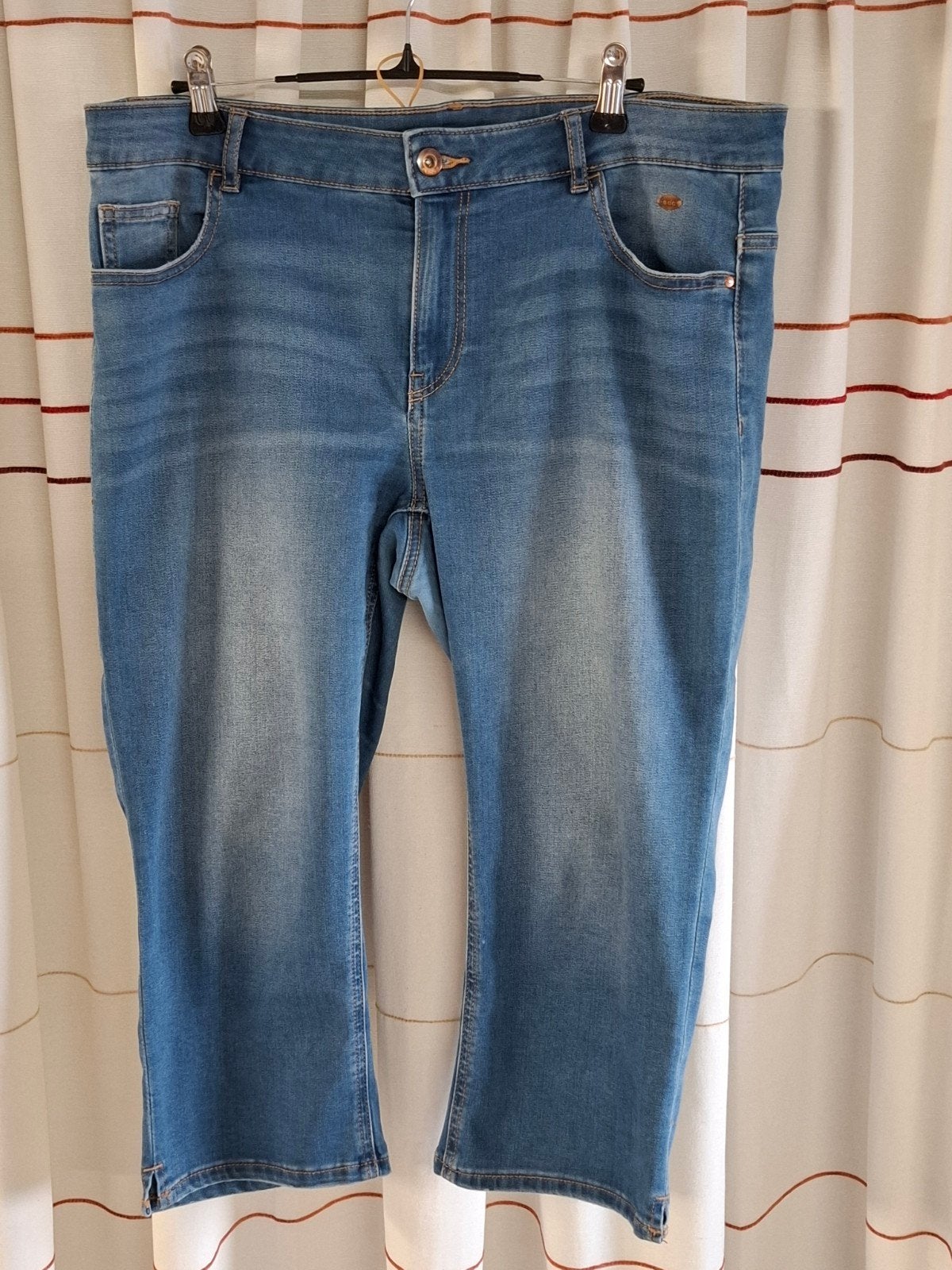 EDC Capri Jeans Maat 42/44, Kleding | Dames, Ophalen, Blauw, Maat 42/44 (L), Driekwart