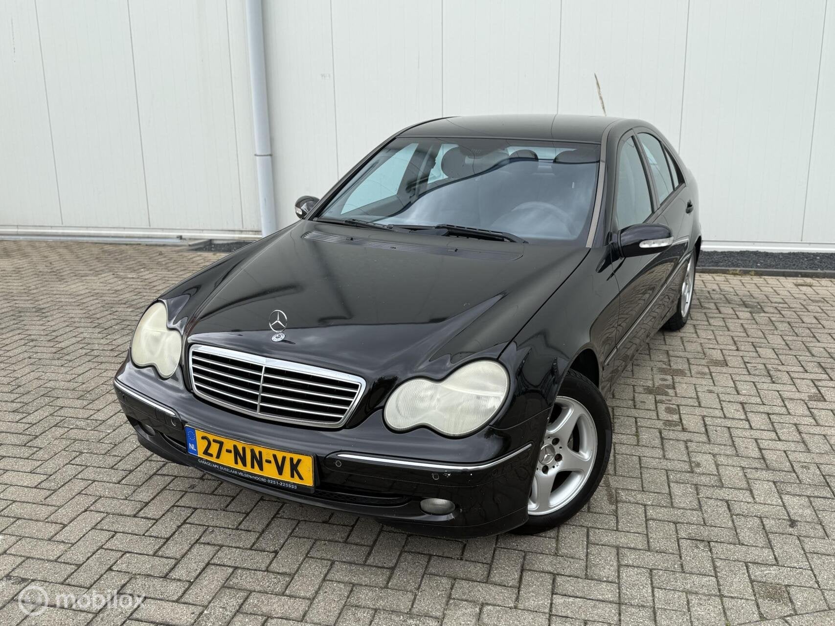 Mercedes C-klasse 180 K Avantgarde Airco Cruise BT LM velgen, Auto's, Gebruikt, 1796 cc, Zwart, Origineel Nederlands