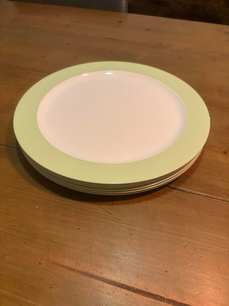 Mepal Rosti Grote Borden - Set van 6 - Lichtgroen, Ophalen of Verzenden, Gebruikt