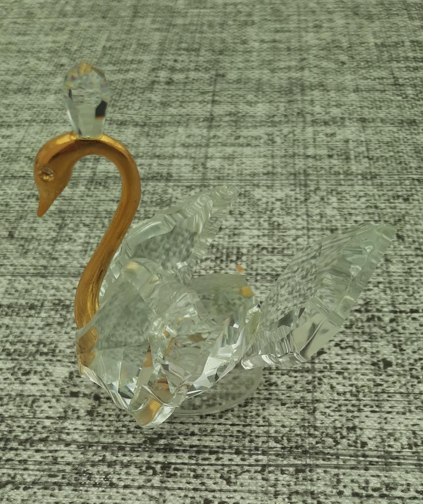 Kristallen zwaan, Antiek en Kunst, Antiek | Glas en Kristal, Ophalen of Verzenden