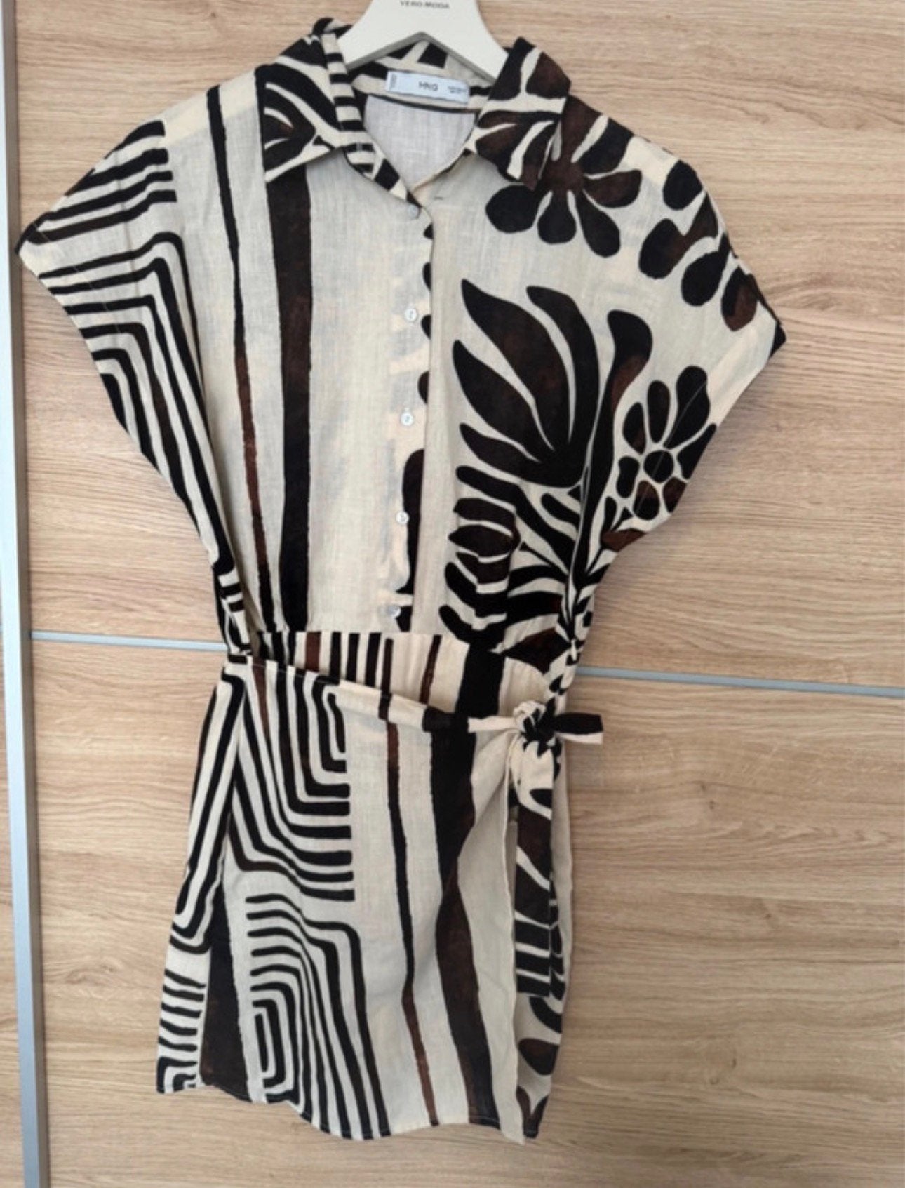 Mango jurk maat S, Beige, Ophalen of Verzenden, Zo goed als nieuw, Maat 34 (XS) of kleiner