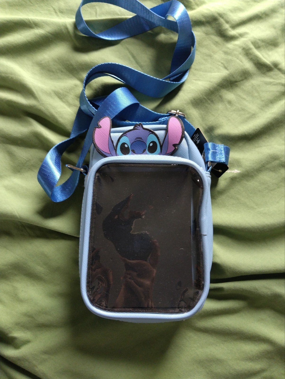 Disney Stitch tasje met voorvak voor pins, Ophalen of Verzenden, Nieuw, Blauw, Schoudertasje