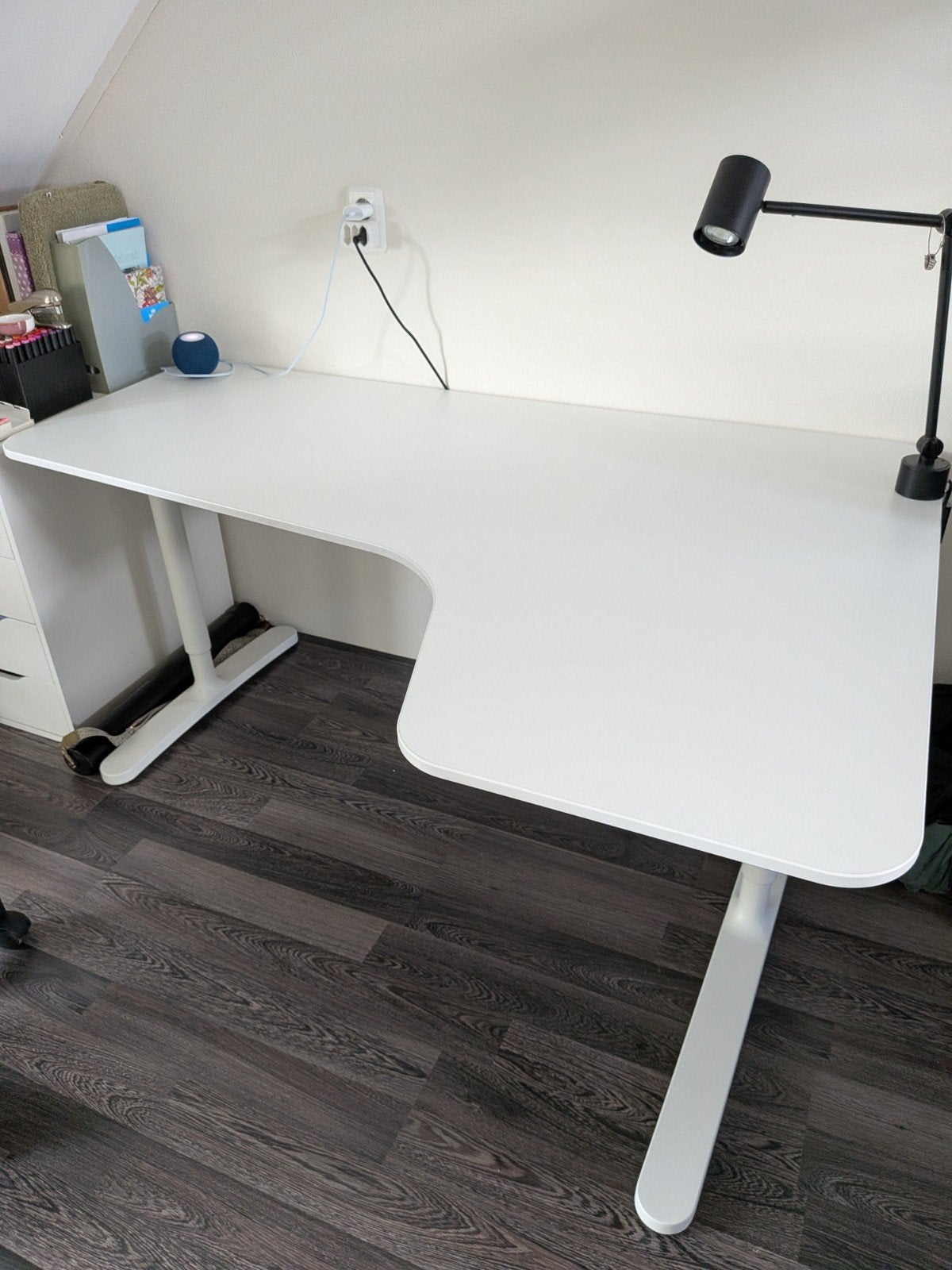 IKEA Bekant Hoekbureau Wit - Zo goed als nieuw, Ophalen, 160 cm, Spaanplaat of MDF, Hoekbureau