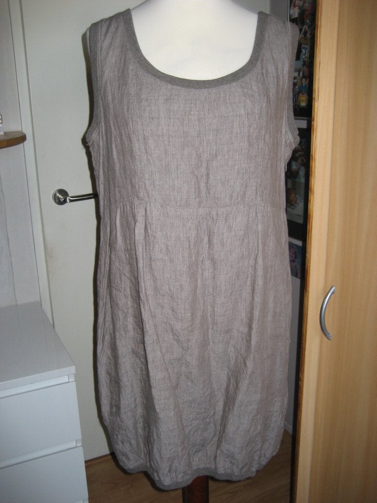 jurk linnen maat 44 nieuw Open End taupe, Kleding | Dames, Open end, Beige, Maat 42/44 (L), Nieuw