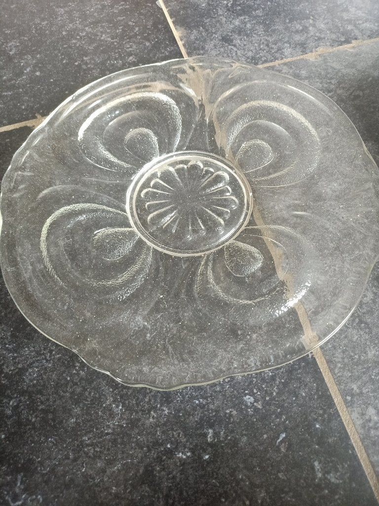 Vlaai schotel 31 cm doorsnee, Ophalen of Verzenden, Zo goed als nieuw, Overige stijlen, Kop(pen) en/of Schotel(s)