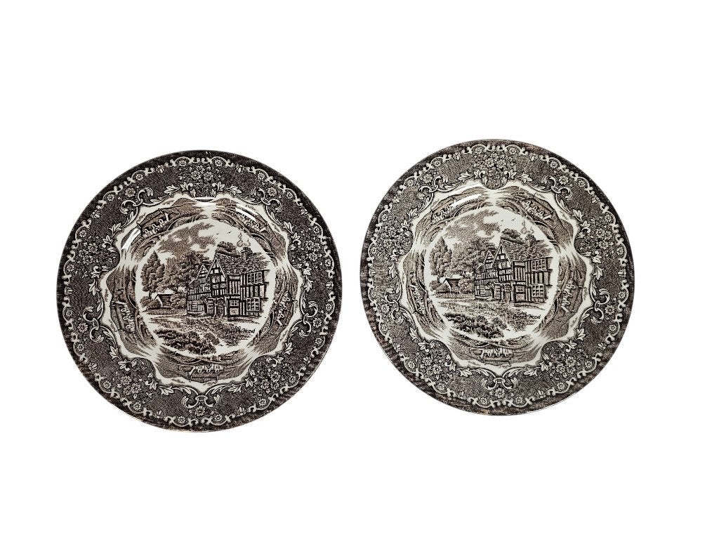 Grindley - serie 'English Country Inns' - 2x - Staffordshire, Ophalen of Verzenden