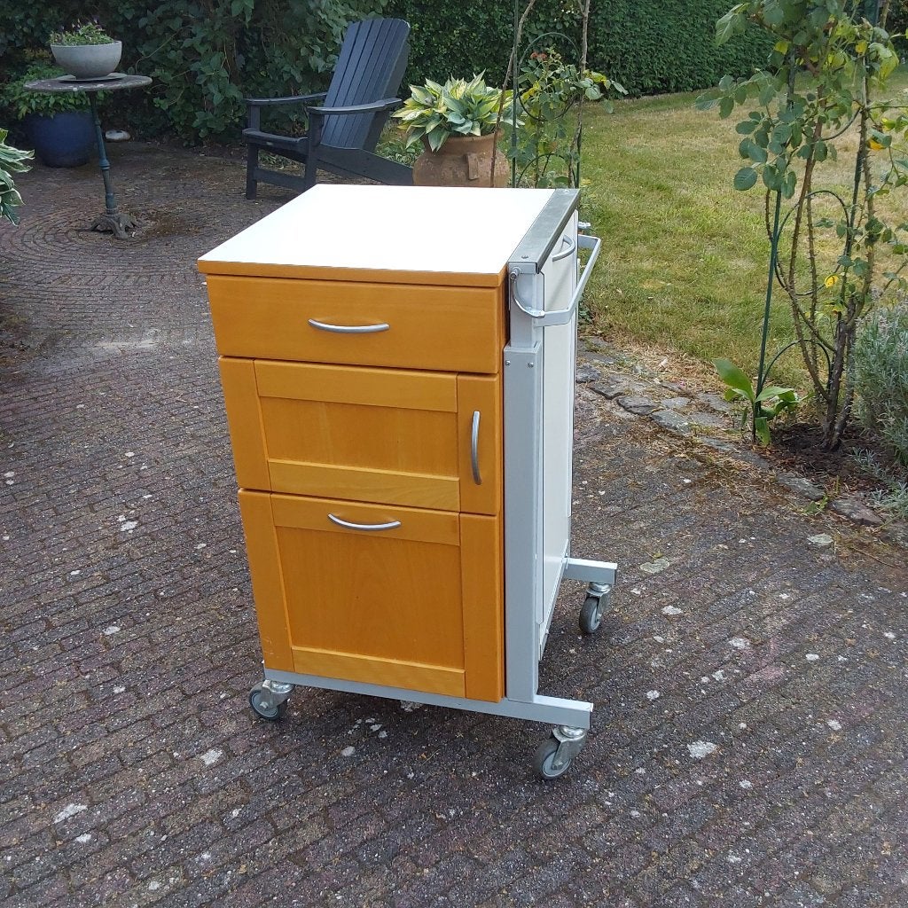 Nachtkastje met bedtafel, Ophalen, Gebruikt