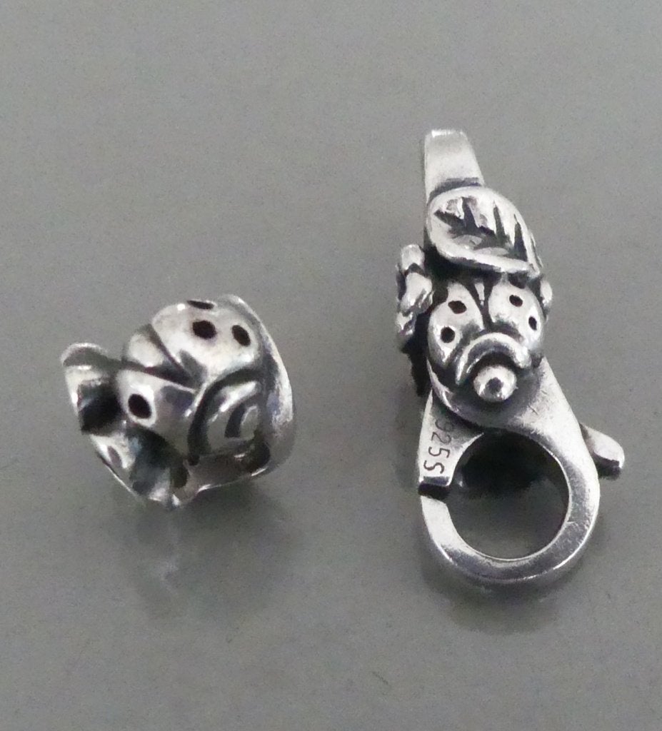 Trollbeads VEEL GELUK SLOT en BEAD, samen €55,00, -, Verzenden, -, Zo goed als nieuw