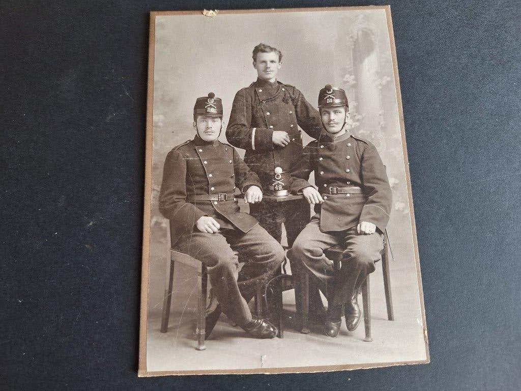 kaart 3 militaire uniformen, Verzamelen, Verzenden, Landmacht, Duitsland