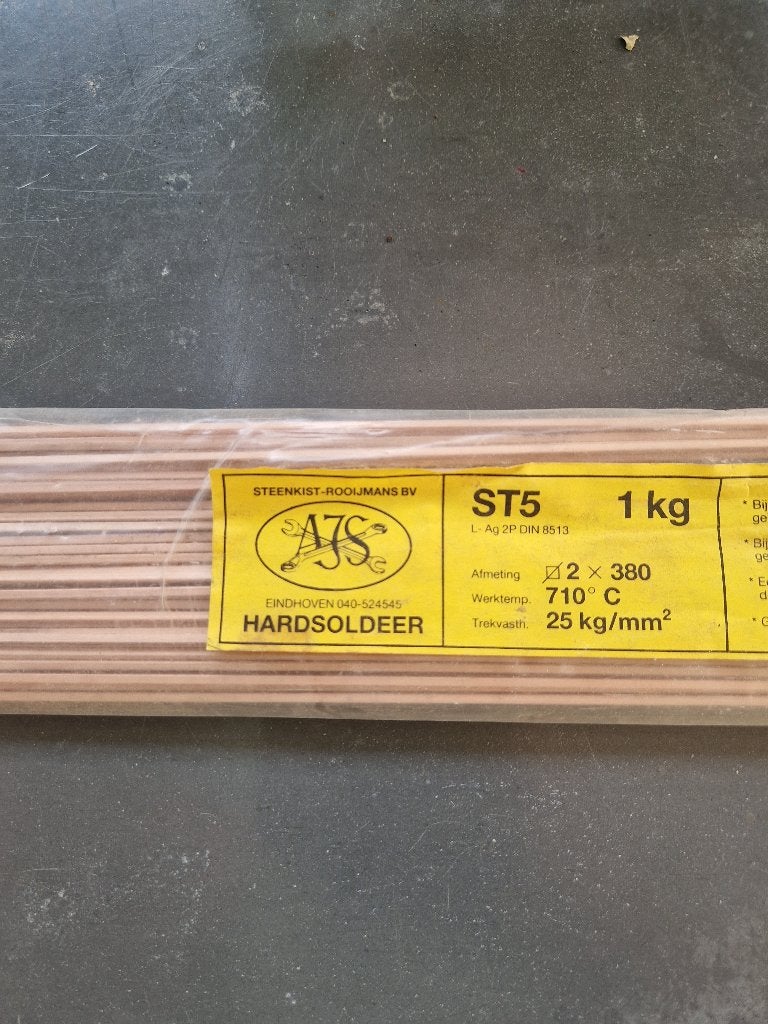1 kg hard soldeerstaven vierkant 2mm x 2 mm. Lengte 380mm, Ophalen of Verzenden, Nieuw, 250 mm of meer, Overige typen