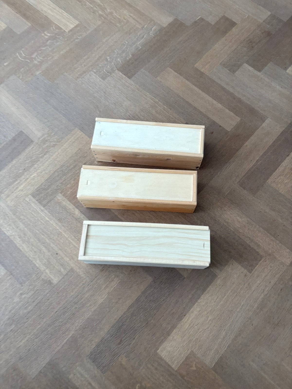 Drie houten lege wijnkisten, Ophalen, Zo goed als nieuw, Overige materialen, Minder dan 50 cm