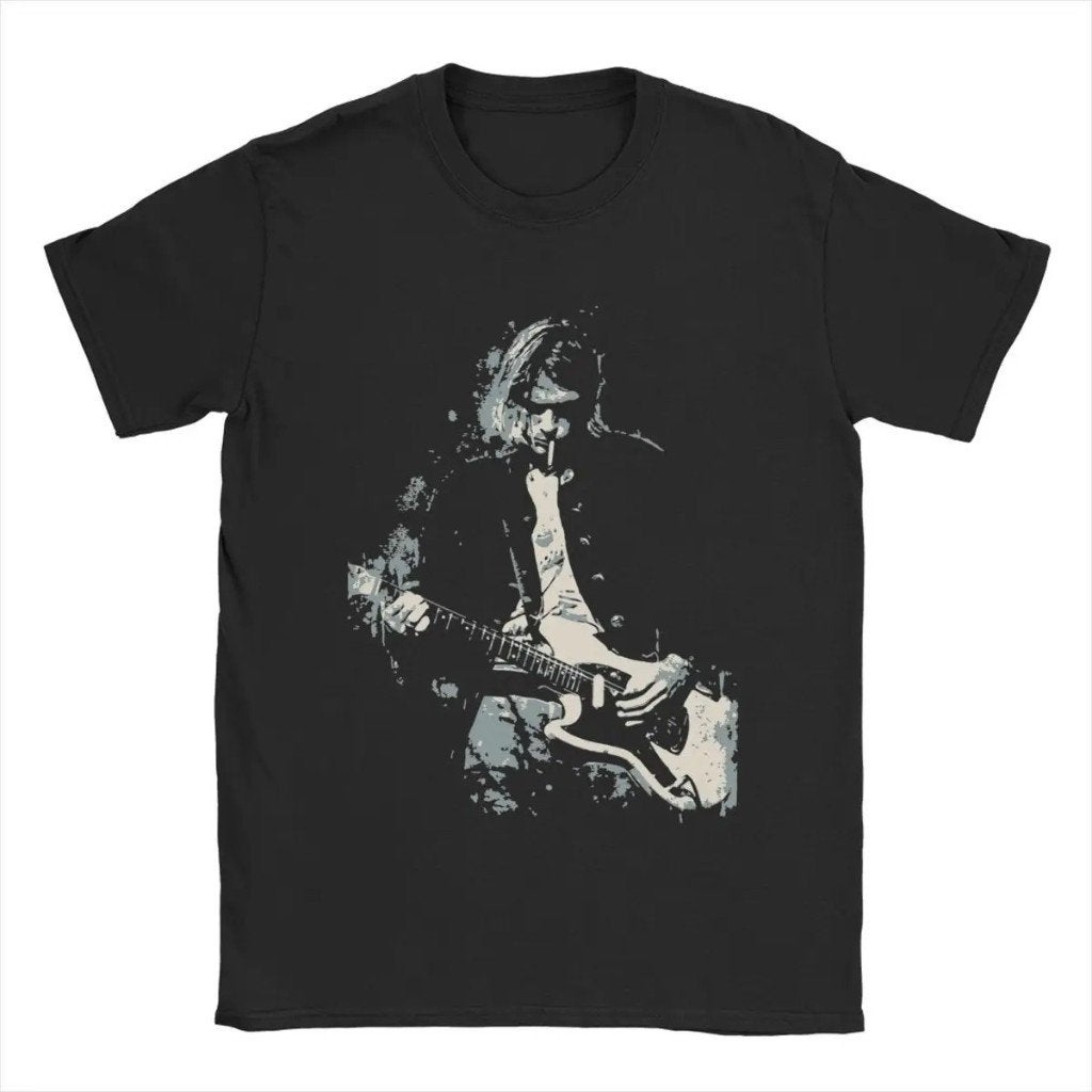 Kurt Cobain heren t-shirt van katoen - Zwart