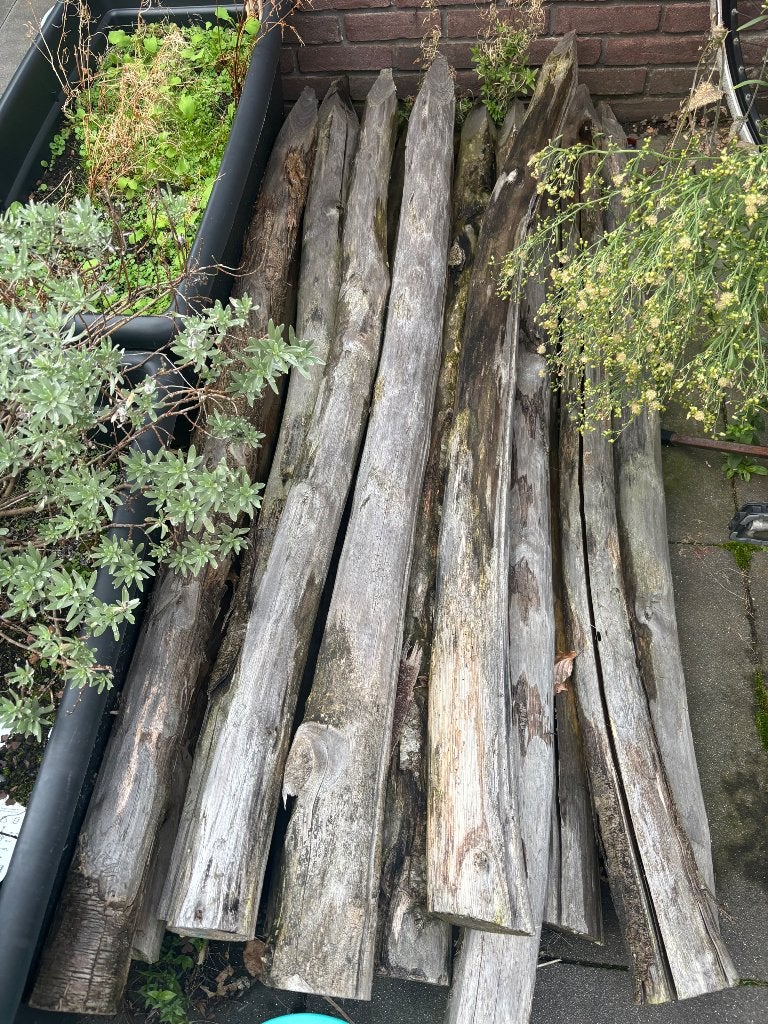 Kastanjepalen gratis!, Tuin en Terras, Ophalen, Gebruikt, Minder dan 180 cm, Palen