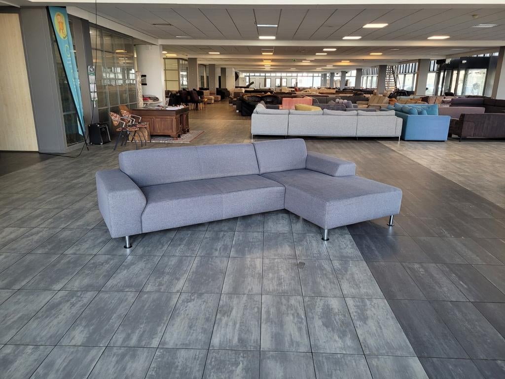✅️ ️GEREINIGD grijze MONTEL hoekbank 290x165 BEZORGEN, 250 tot 300 cm, Hoekbank, 75 tot 100 cm, Ophalen of Verzenden