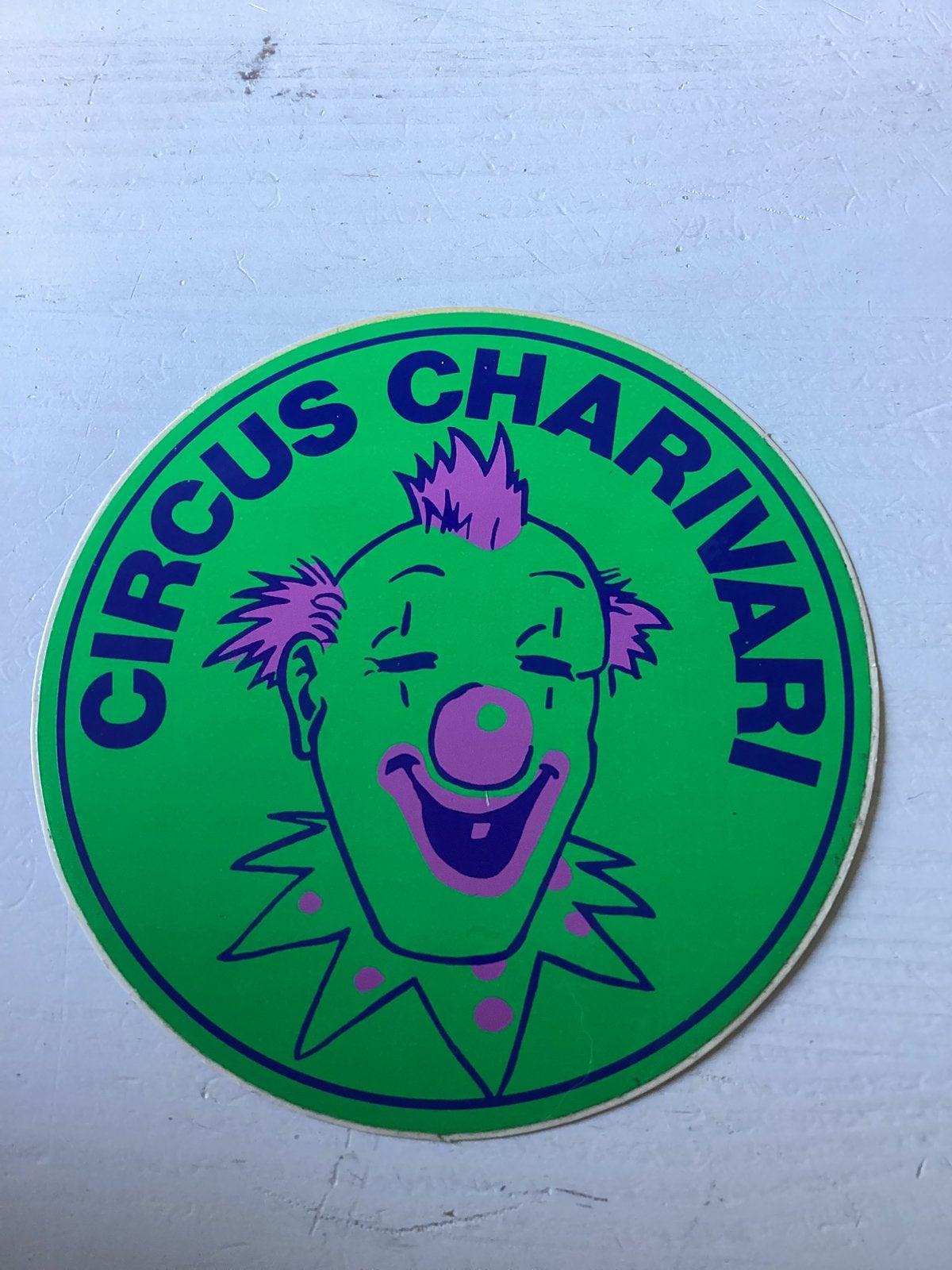 Sticker Circus Charivari, Verzenden, Zo goed als nieuw
