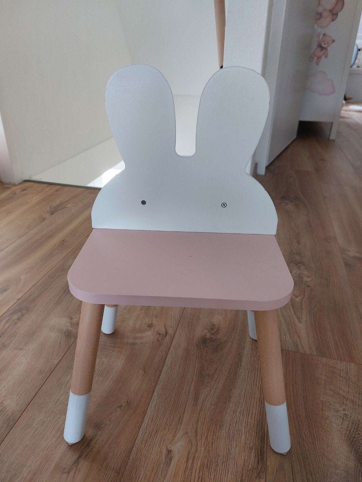 Leuke konijnenstoel voor kinderen - roze/wit, Ophalen of Verzenden, Gebruikt, Stoel(en)