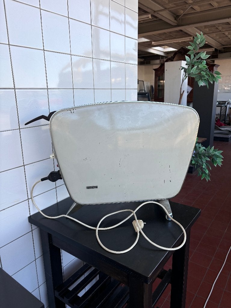 Inventum KG76 Vintage Elektrische Kachel Crème Chroom Metaal