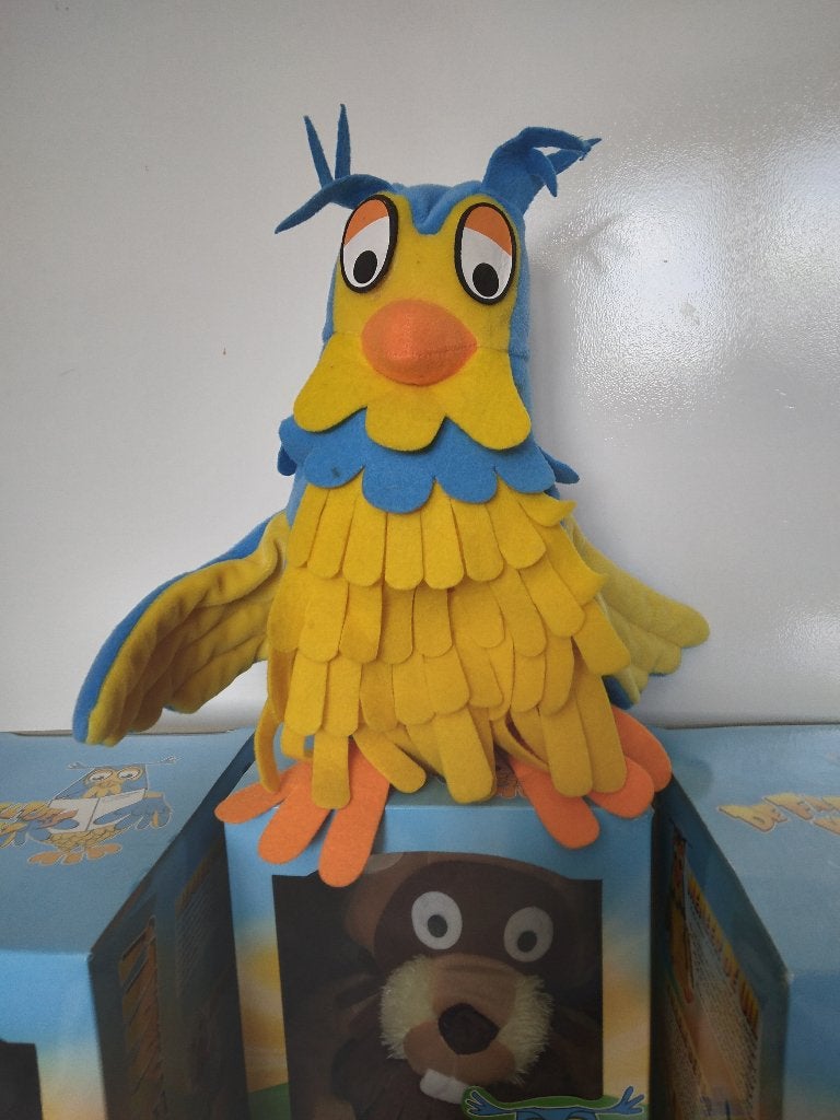 De Fabeltjeskrant  A-H handpoppen set van circa 28 cm hoog, Ophalen of Verzenden, Nieuw, Tv, Actiefiguur of Pop