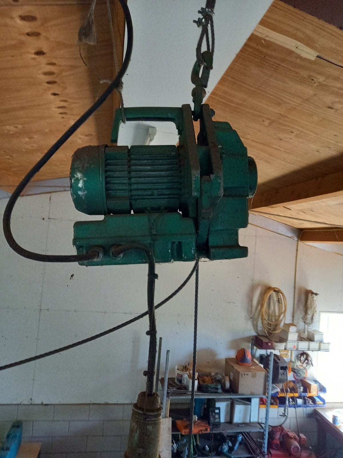 Electriche takel, Ophalen, Gebruikt