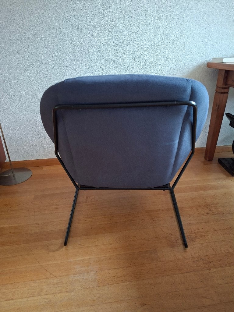 Design stoel, Ophalen, Blauw, Nieuw, Stof