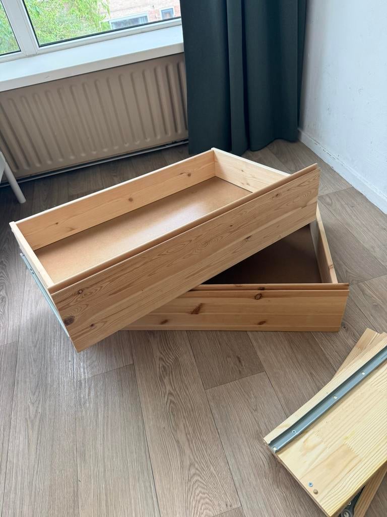 GRATIS twee Ivar IKEA lades en 4 planken, Ophalen, Zo goed als nieuw, Hout