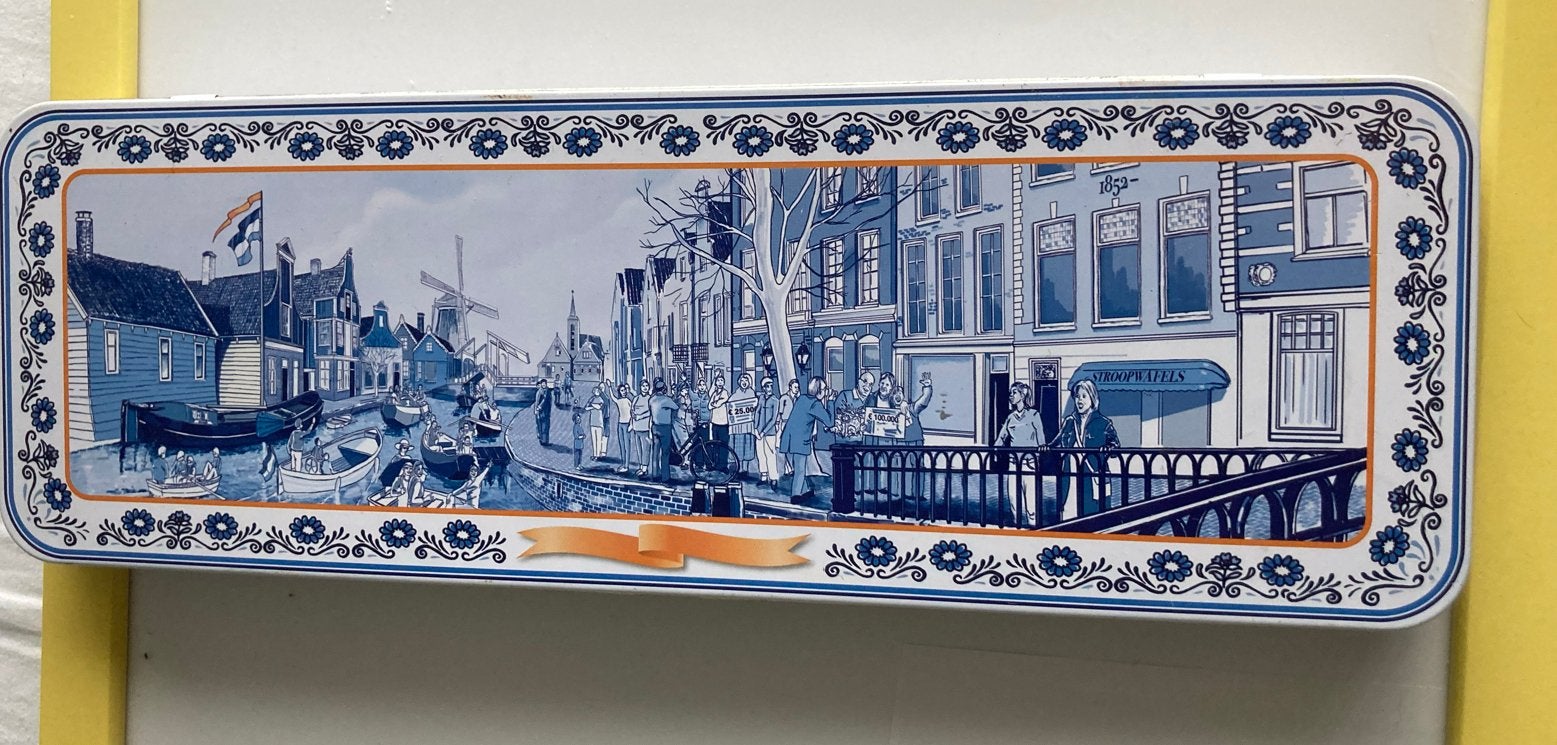 Delfts Blauw Blikje - Hollandse Scène, Verzamelen, Blikken, Ophalen of Verzenden, Gebruikt, Overige, Overige merken