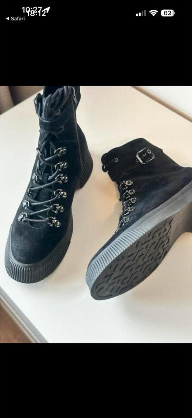 Bibi Lou veter  enkellaarzen maat 40 zwart suede, Ophalen of Verzenden, Zo goed als nieuw, Zwart