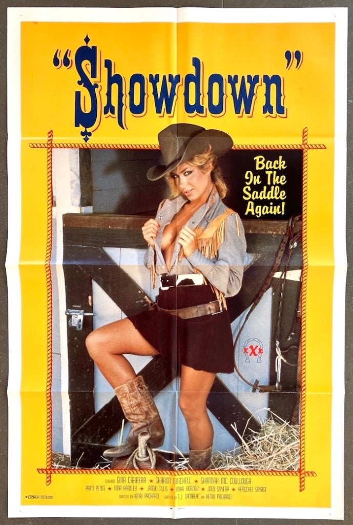 Showdown (1986) - Originele filmposter, Verzamelen, Verzenden, Zo goed als nieuw, A1 t/m A3, Film en Tv