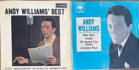 theBest ofAndyWilliams/FavouritesVol2&3/Charade/MoonRiver/St, Originele persing, Ophalen of Verzenden, Zo goed als nieuw, Pop