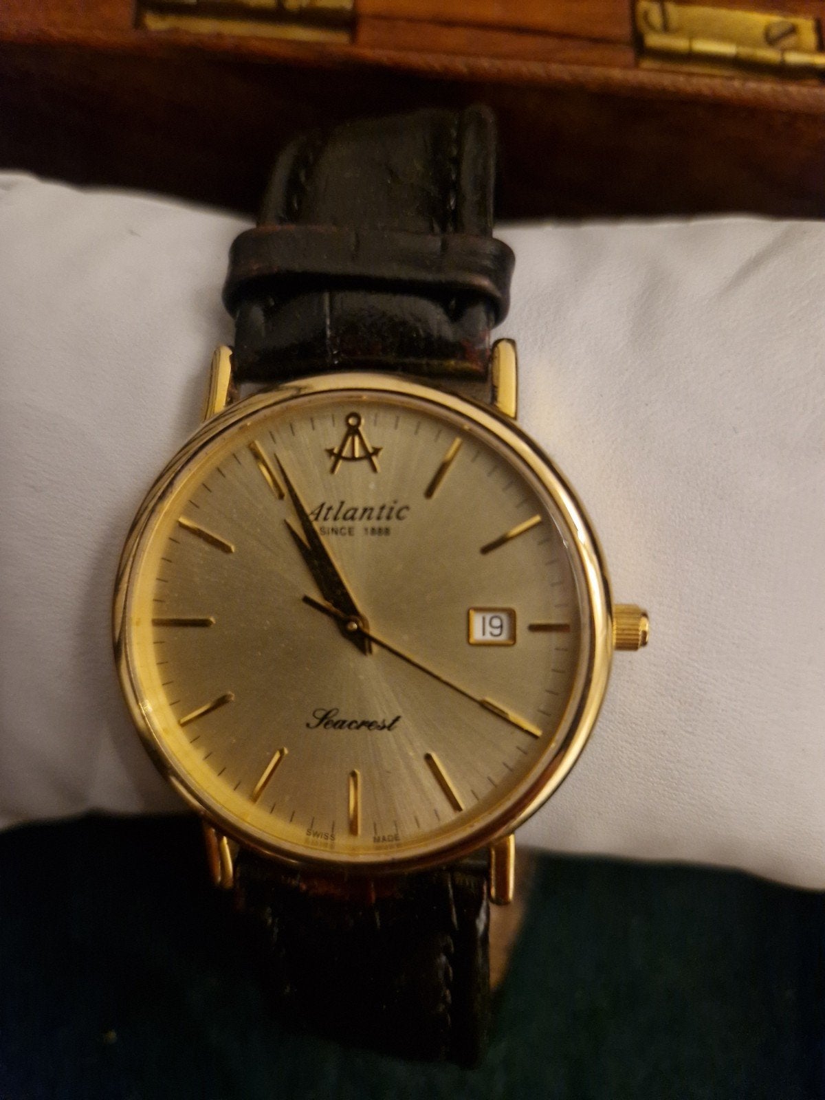 Atlantic Seacrest Yellow Gold PVD Champagne, Ophalen, Staal, Overige merken, 1960 of later