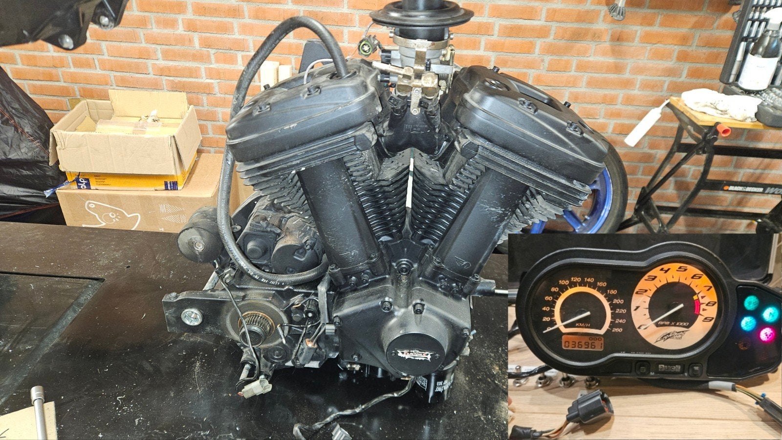 Buell XB9S Motorblok - Compleet, Ophalen, Gebruikt