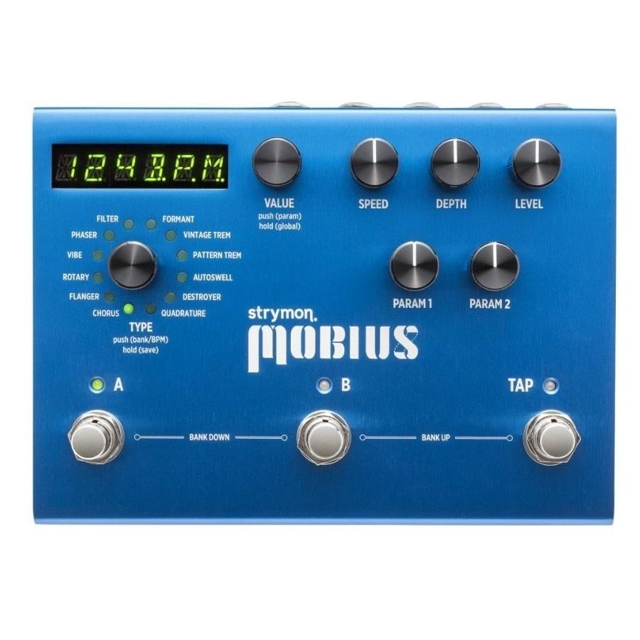 Strymon Mobius Multi Modulation Effectpedaal gitaar NIEUW, Info@strymon.net, Strymon Europe Limited, 19B Hillside Business Park, Bury St Edmunds IP32 7EA, Verenigd Koninkrijk