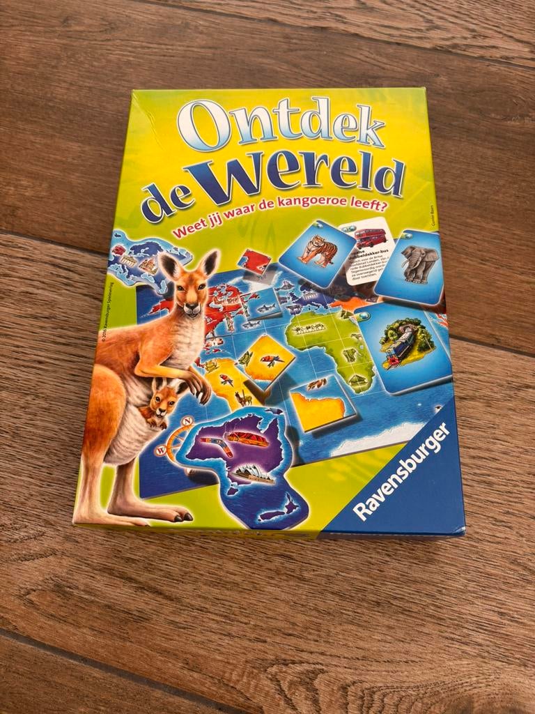 Ontdek de wereld, Hobby en Vrije tijd, Gezelschapsspellen | Bordspellen, Zo goed als nieuw, Ophalen