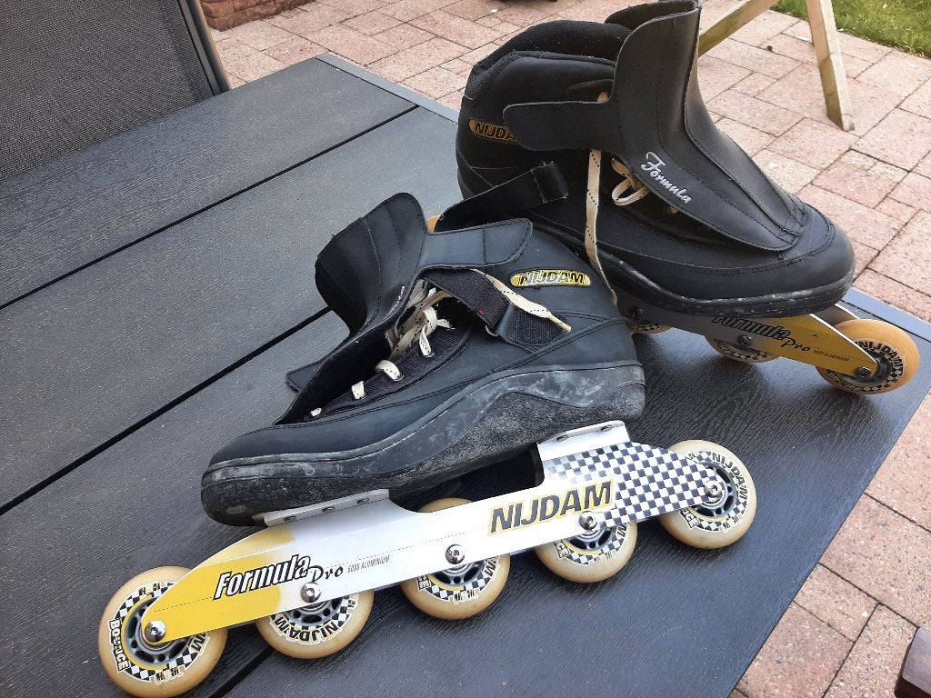 Skeelers Nijdam formula pro. maat 45, Sport en Fitness, Skeelers, Overige merken, Inline skates 5 wielen, Zo goed als nieuw, Heren