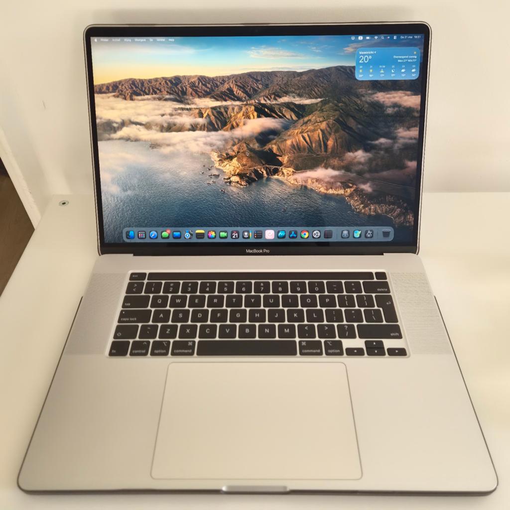 MacBook Pro 16-inch (2019) – i7 / 16GB / 500GB + case & acce, MacBook Pro, 2 tot 3 Ghz, Qwerty, 512 GB