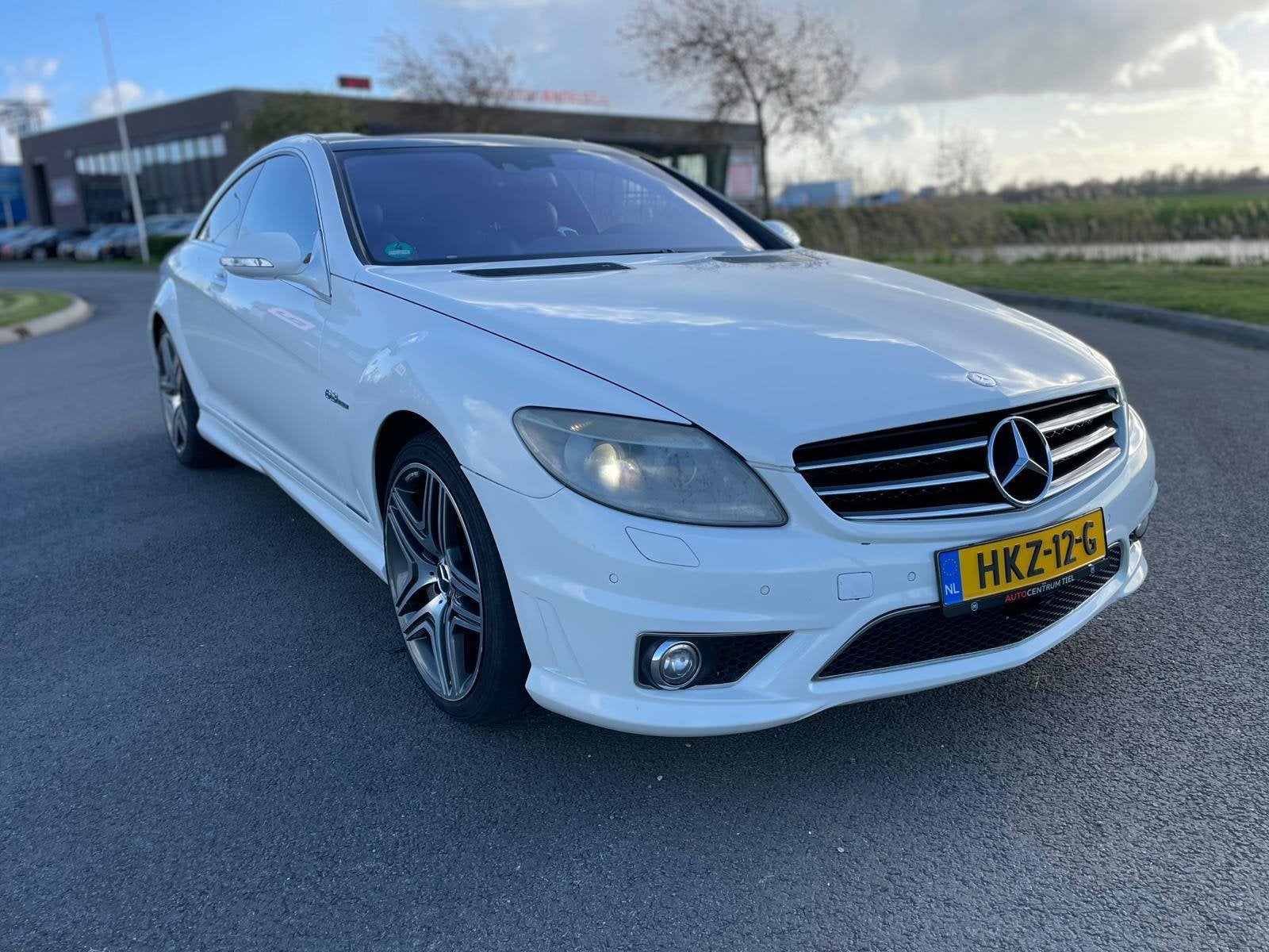 Mercedes-Benz CL 63 AMG V8, Auto's, Mercedes-Benz, Automaat, CL, Wit, Leder
