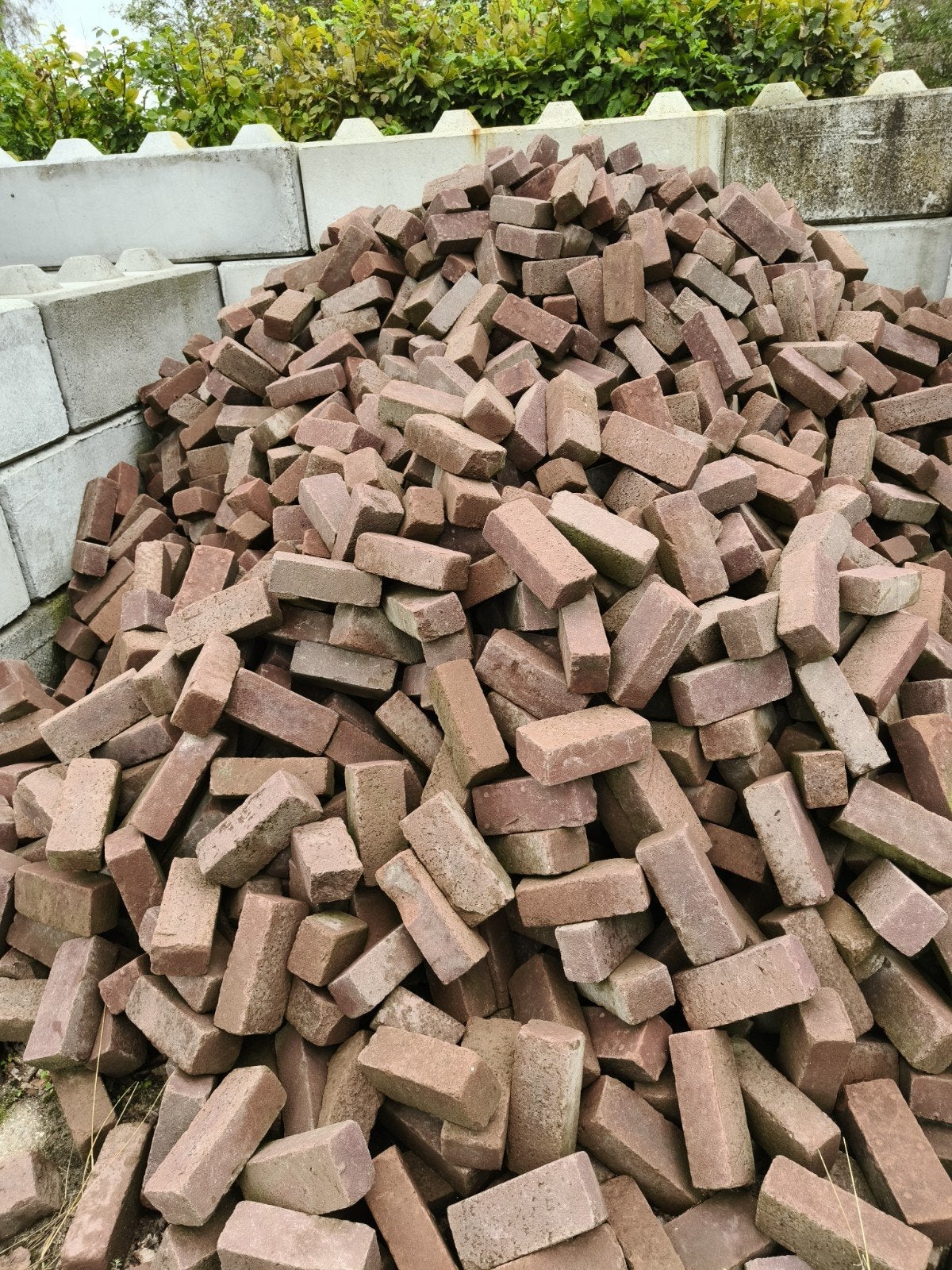 Gebruikte Klinkers -40m2.  Rode Dikformatenvoor Tuin of Opri, Tuin en Terras, Gebruikt, Keramiek, Klinkers, Ophalen of Verzenden