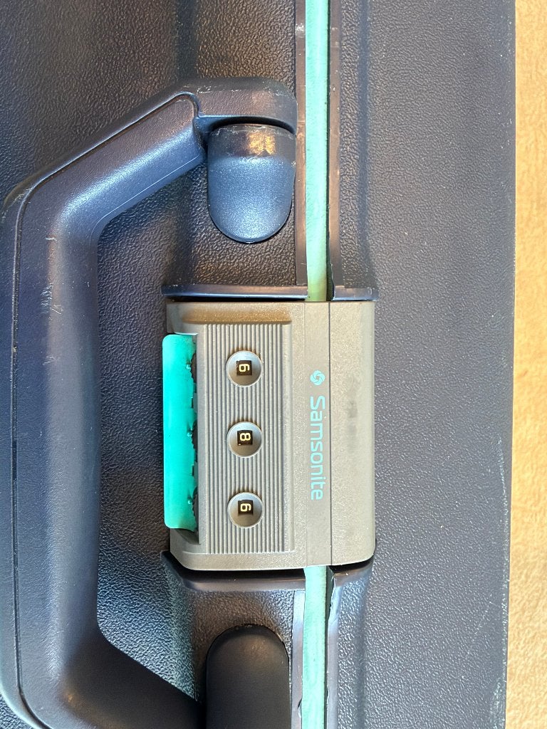 Samsonite Koffer met cijferslot, Blauw, Type: Oyster, Gebruikt, Hard kunststof, Slot, Ophalen of Verzenden