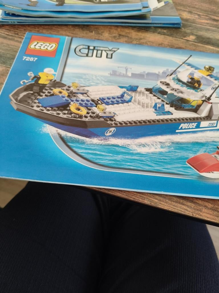 Lego City Politieboot 7287 - Instructieboekje, Ophalen, Zo goed als nieuw, Jongen of Meisje