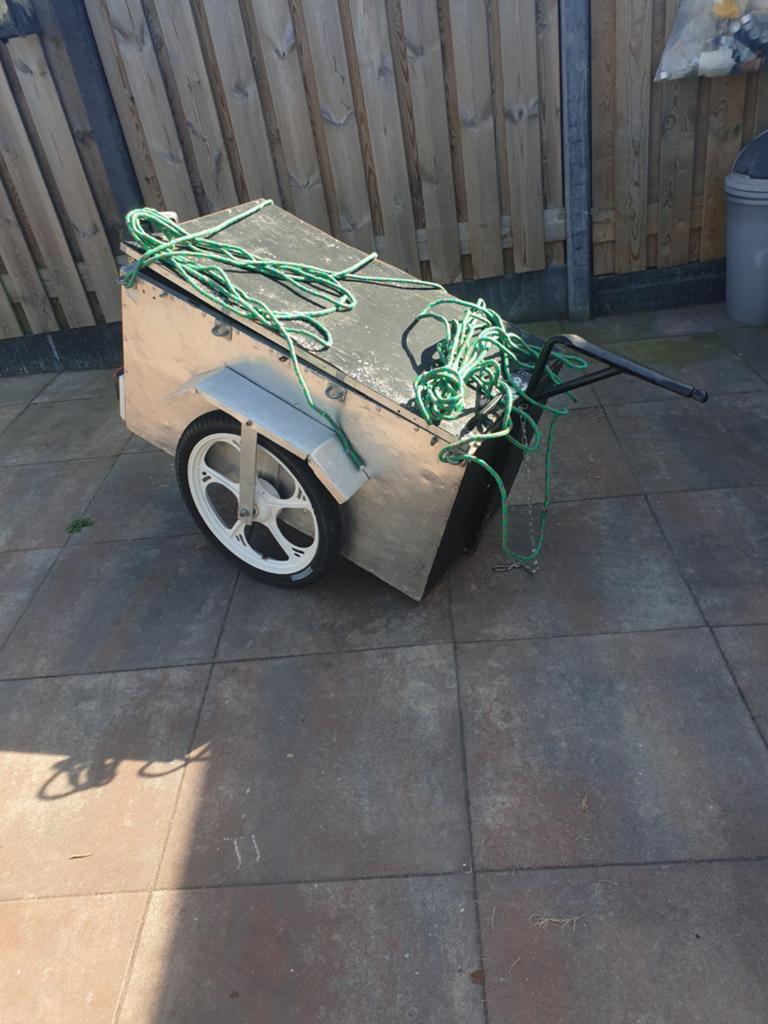 Aluminium viskar, Fietsen en Brommers, Fietsaccessoires | Aanhangers en Karren, Ophalen, Gebruikt, Overige typen, 60 tot 80 kg