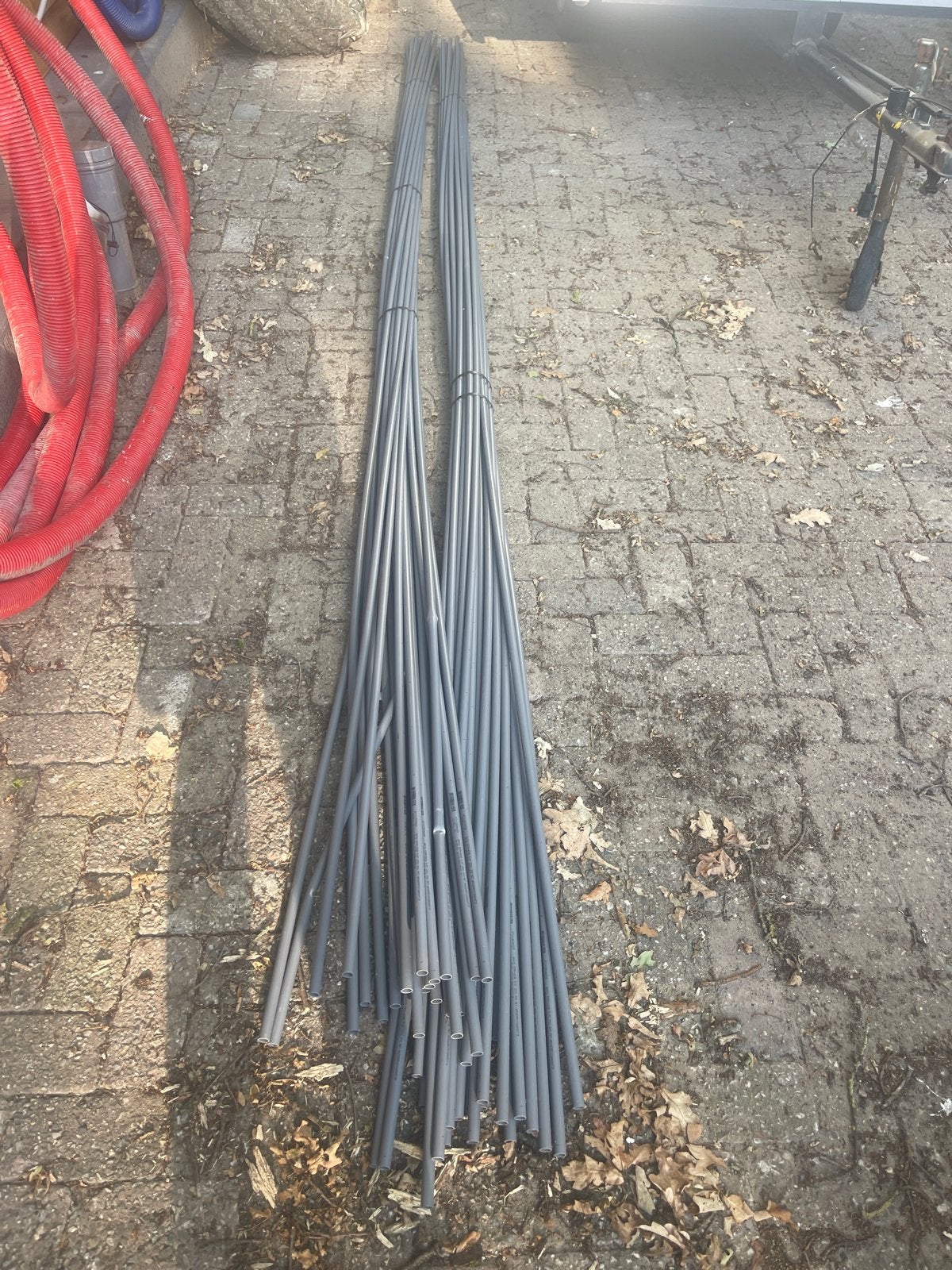 45 stuks nieuwe PVC buisjes - Wavin KEMA-KEUR 5/8", Pvc, Minder dan 20 mm, Nieuw, Ophalen of Verzenden